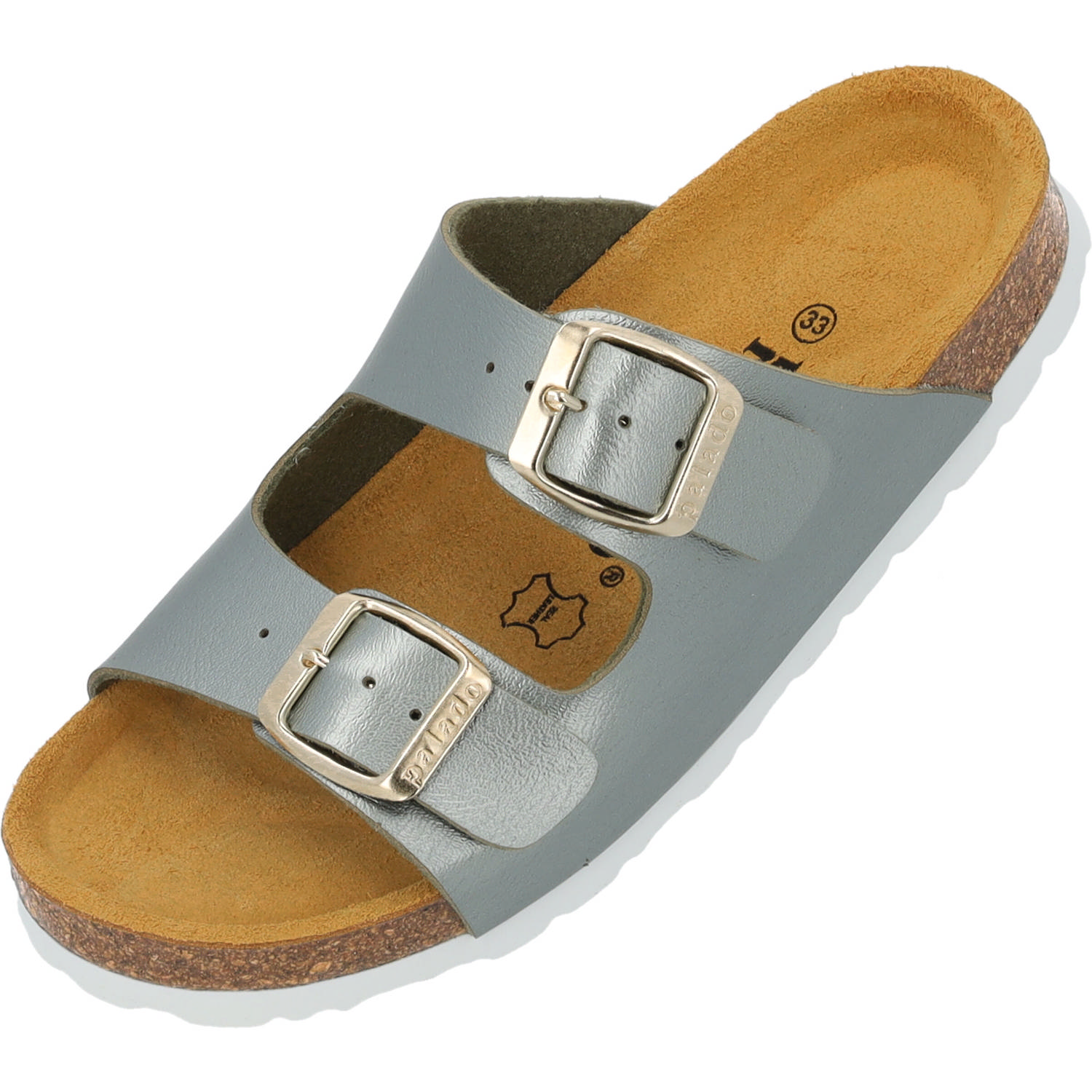 Palado Kids Korfu G Metallic, Pantoletten, Kinder, Olive