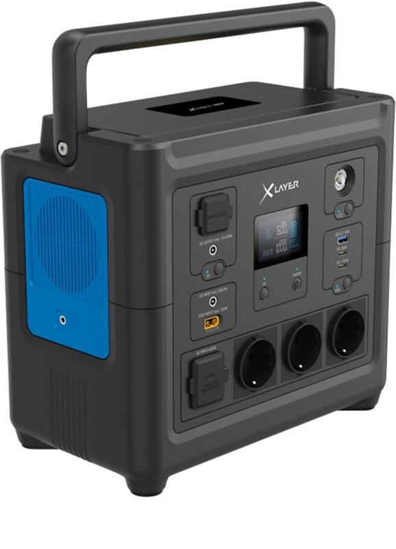 XLayer Powerstation 43500 mAh Lithiumeisenphosphat (Li-Fe-PO4) Schwarz, Blau