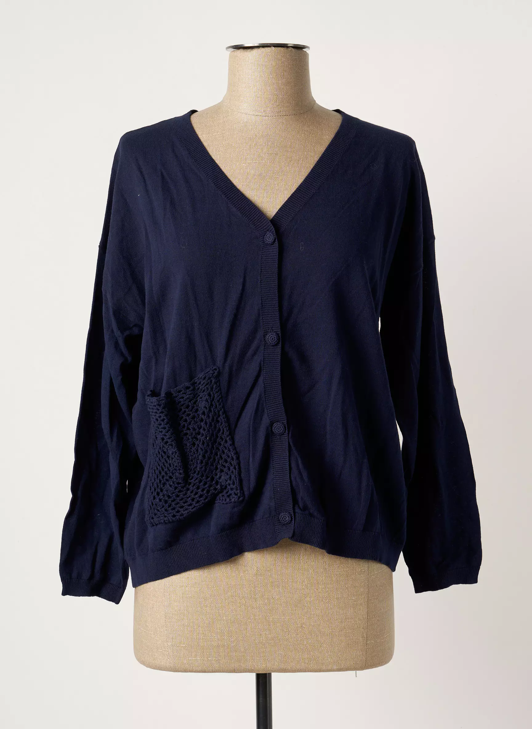 Nice Things Cardigans Femme couleur bleu