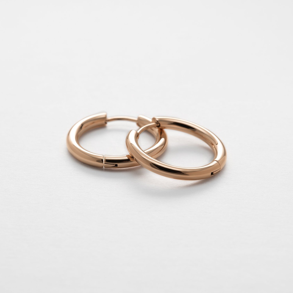 Esprit Créoles Acier inoxydable Boucles d'oreilles