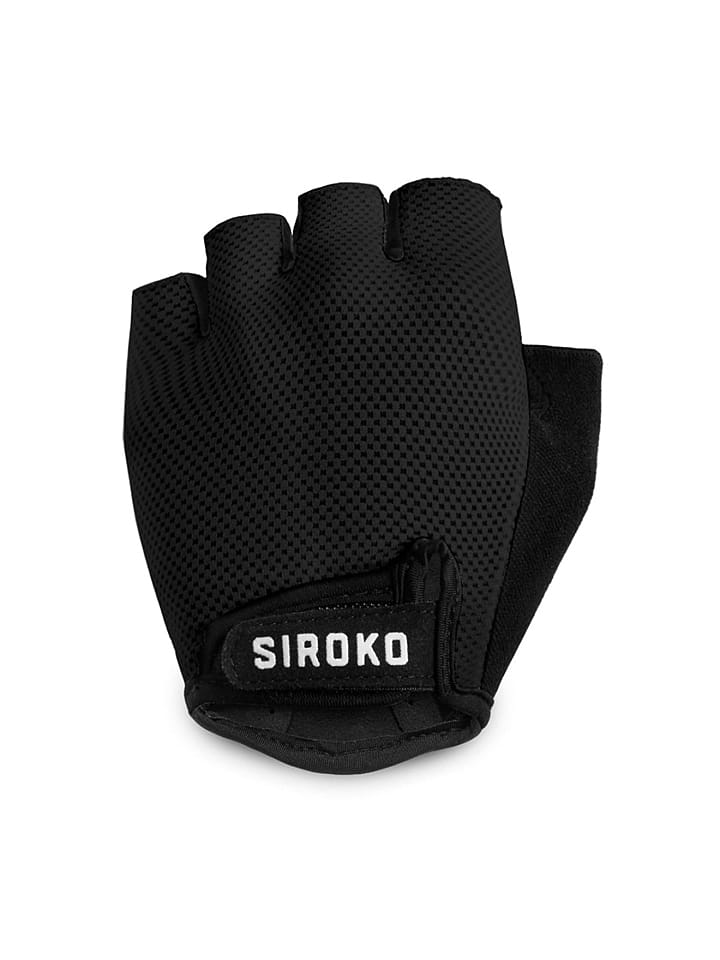 Siroko Fahrrad-Funktionshandschuhe in Schwarz günstig kaufen