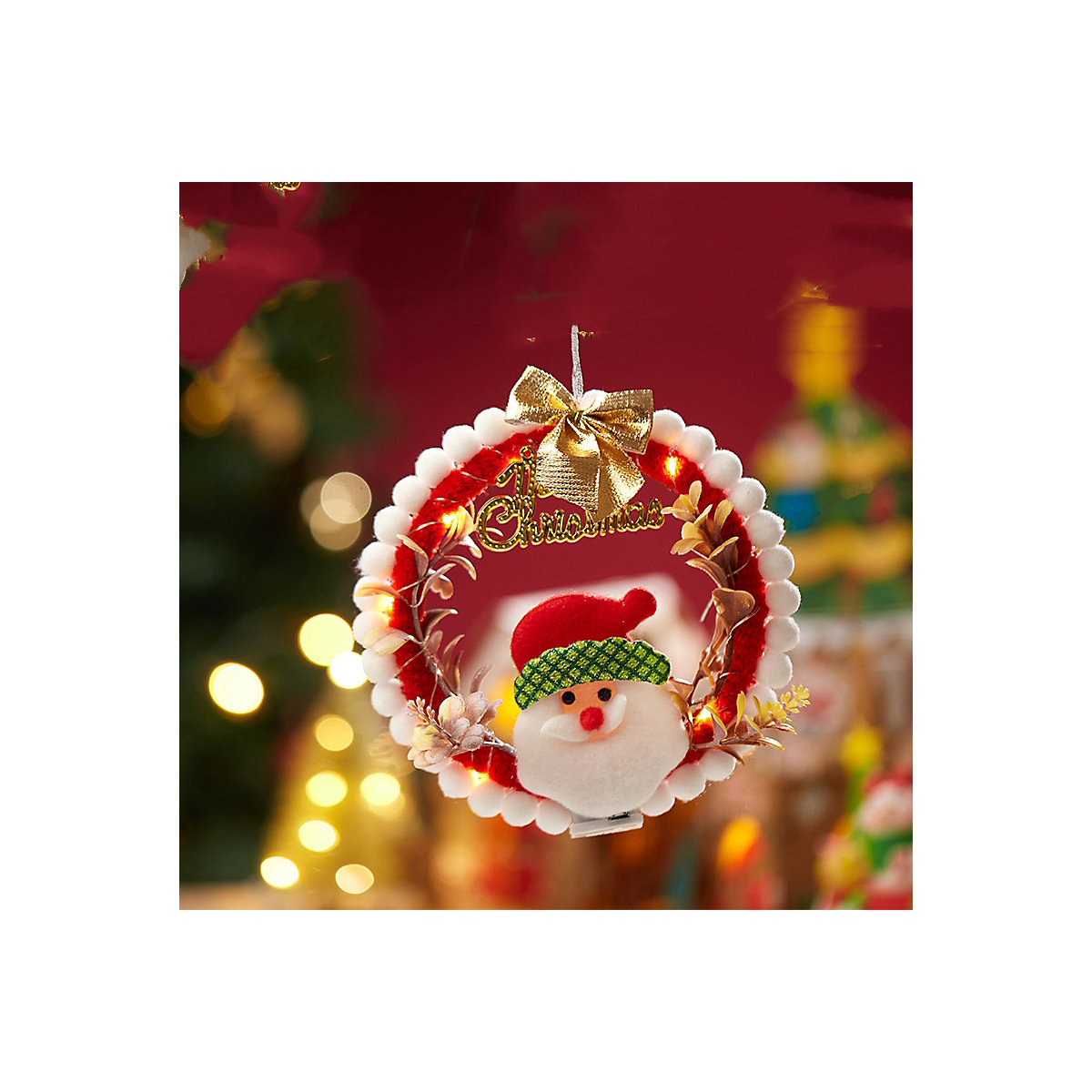 DIY Weihnachtskranz Weihnachtsschmuck Weihnachten kleines Geschenk Kinderproduktionsmaterialpaket Kindergarten