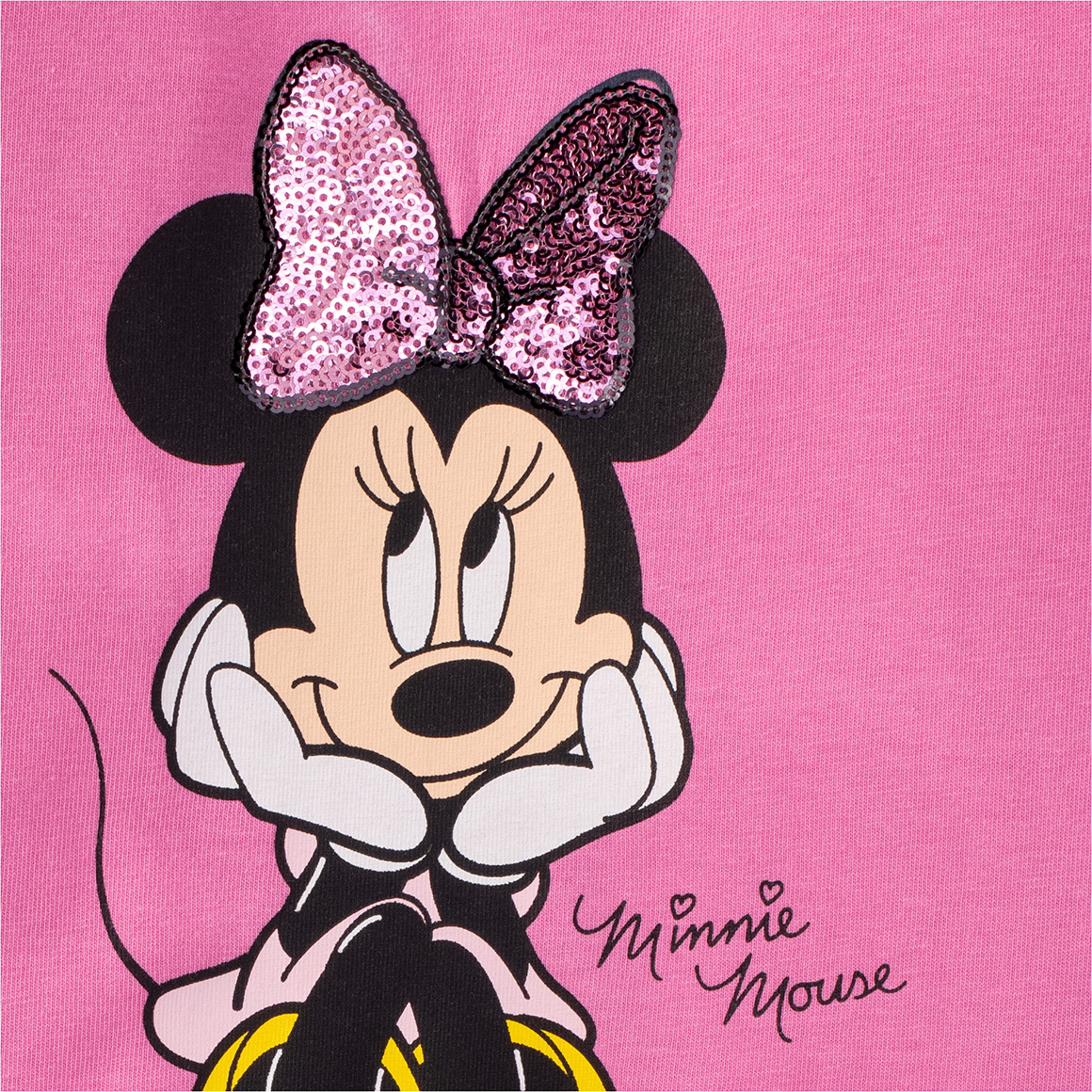 Minnie Maus Langarmshirt mit Pailletten
