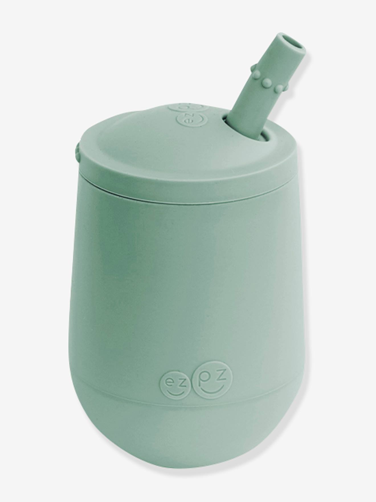 Ezpz Trinklernbecher mit Strohhalm MINI CUP EZPZ, Silikon - nachtblau