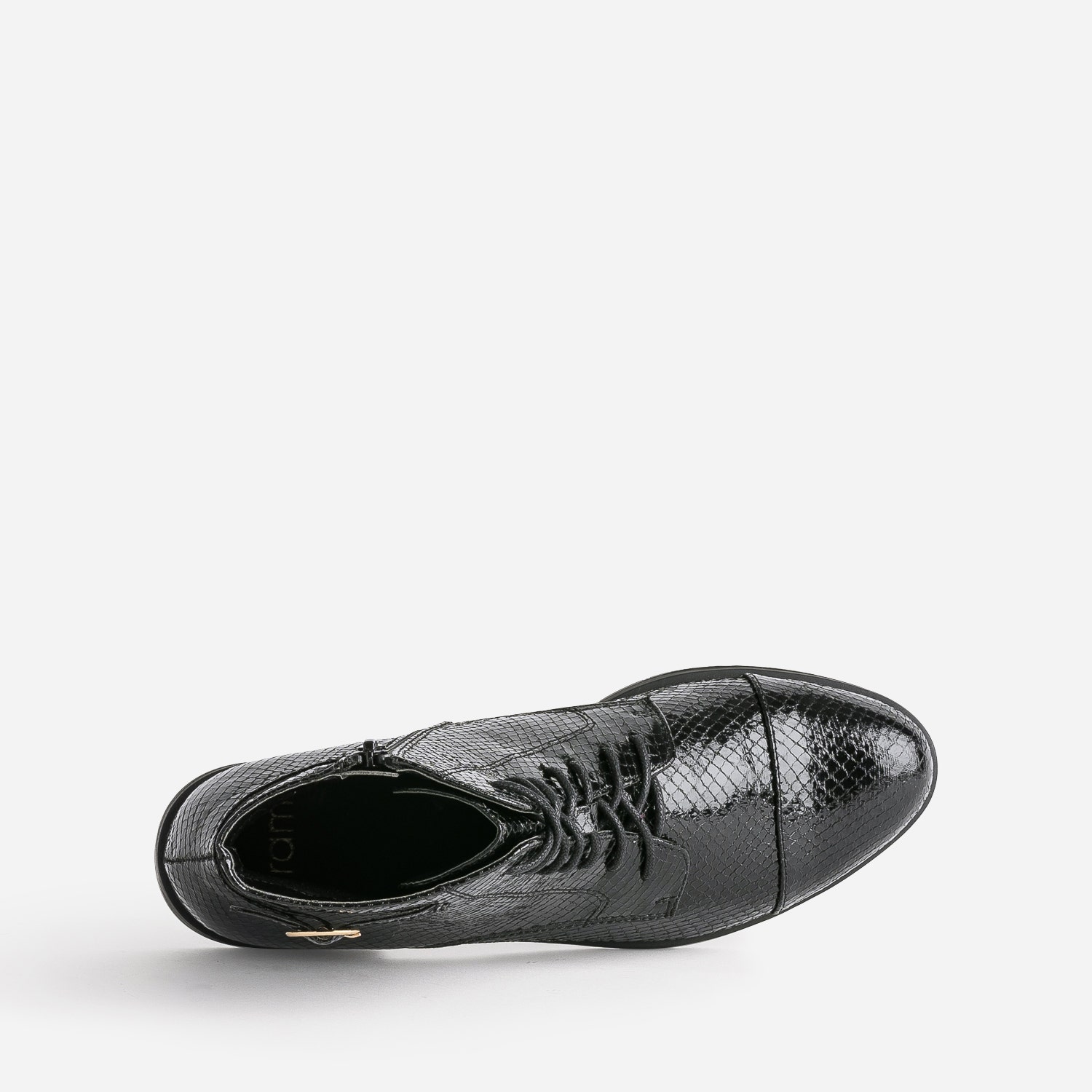 Bottine noire effet python