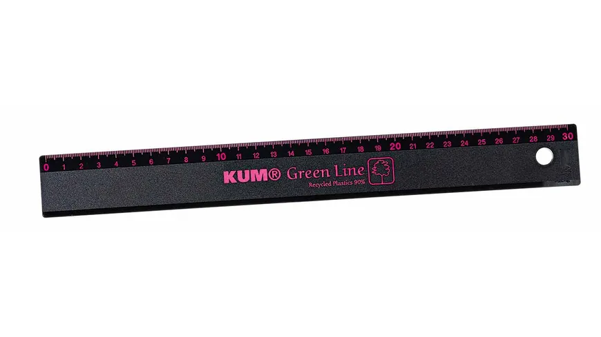 KUM Lineal Green Line 30cm schwarz
