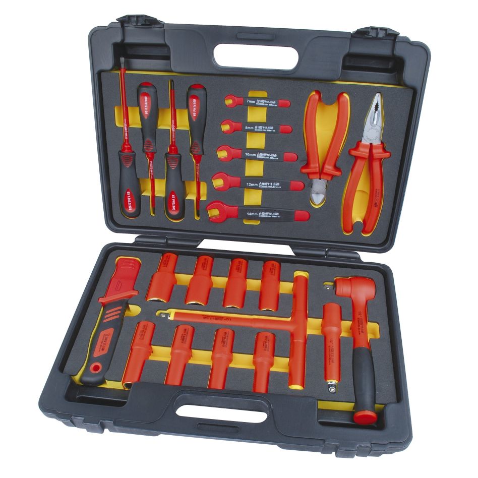 Brüder Mannesmann 11212 Coffret d'outils VDE 24 pièces