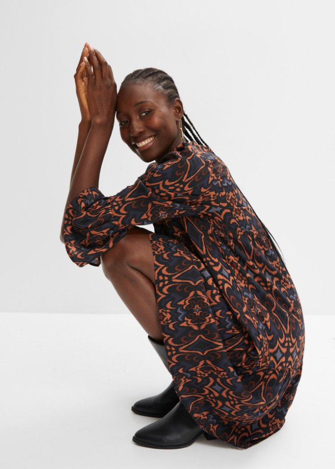 bedrucktes Tunika-Kleid