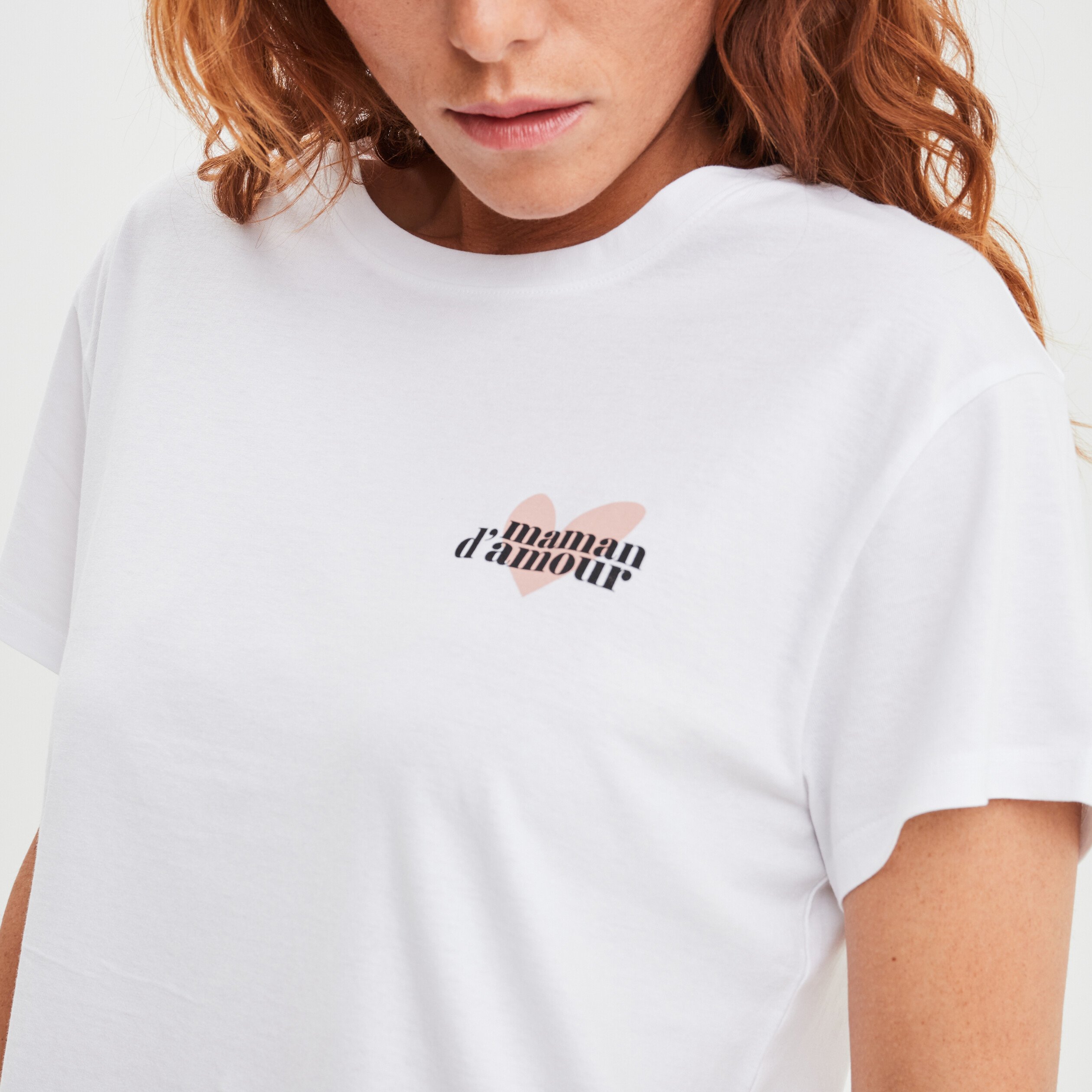 T-shirt fêtes des mères oversize blanc femme | La Halle