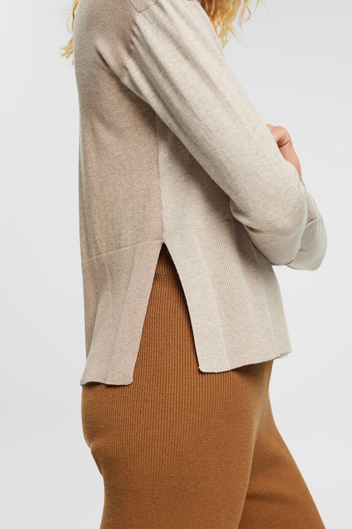 Zweifarbiger Pullover