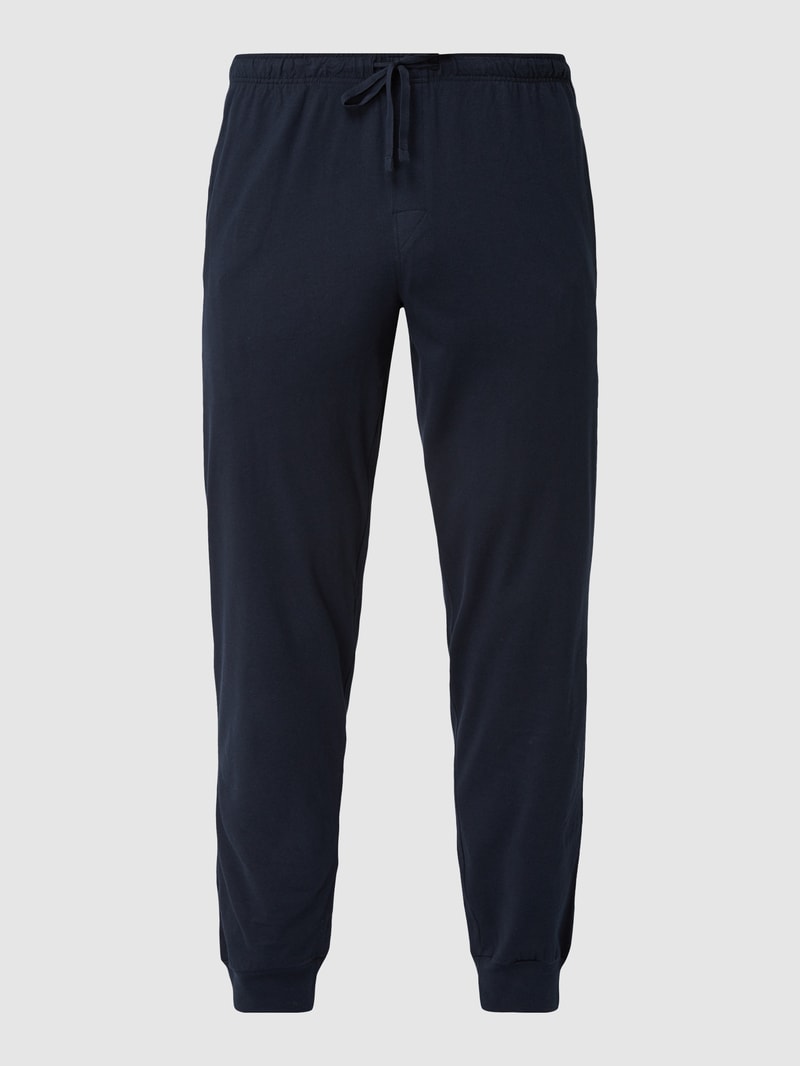 Pyjamahose mit elastischem Bund in marineblau