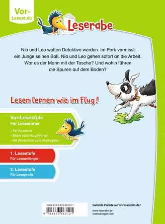 Leserabe - Vor-Lesestufe: Die Stadtpark-Detektive