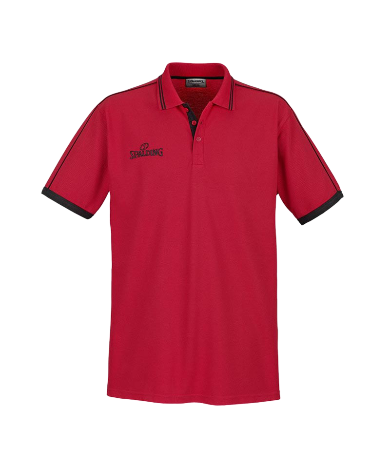 Spalding Poloshirt Rot Schwarz F06