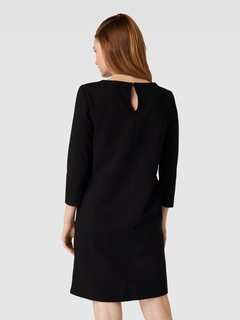 Minikleid mit Strukturmuster Modell 'BAY' in black
