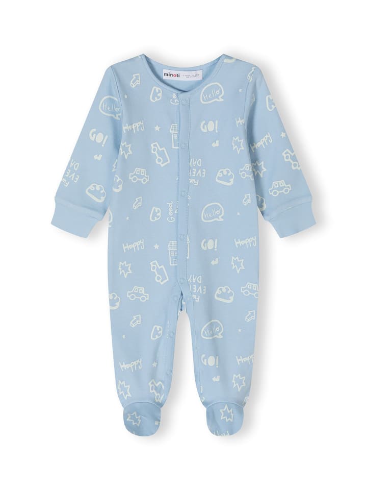 Minoti 4er. Set: Strampler 24babypack1 in hellblau günstig kaufen
