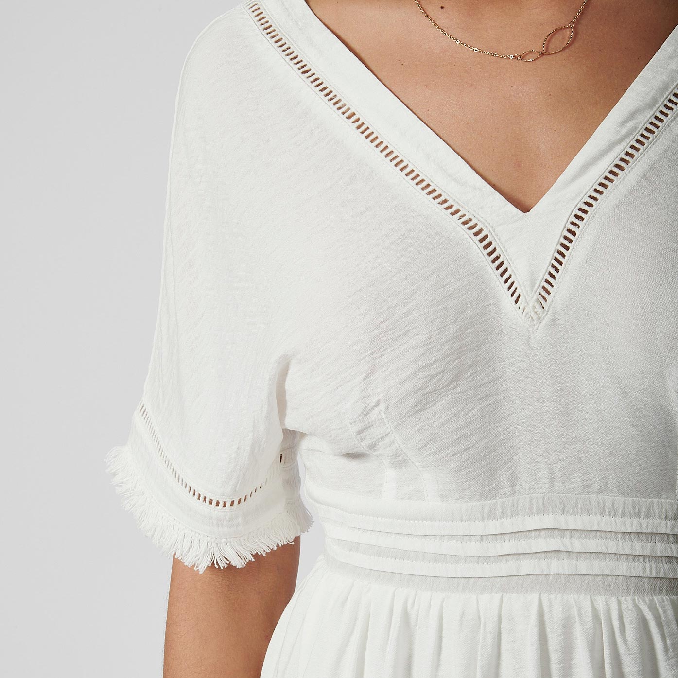 CASSY  Robe longue blanche femme