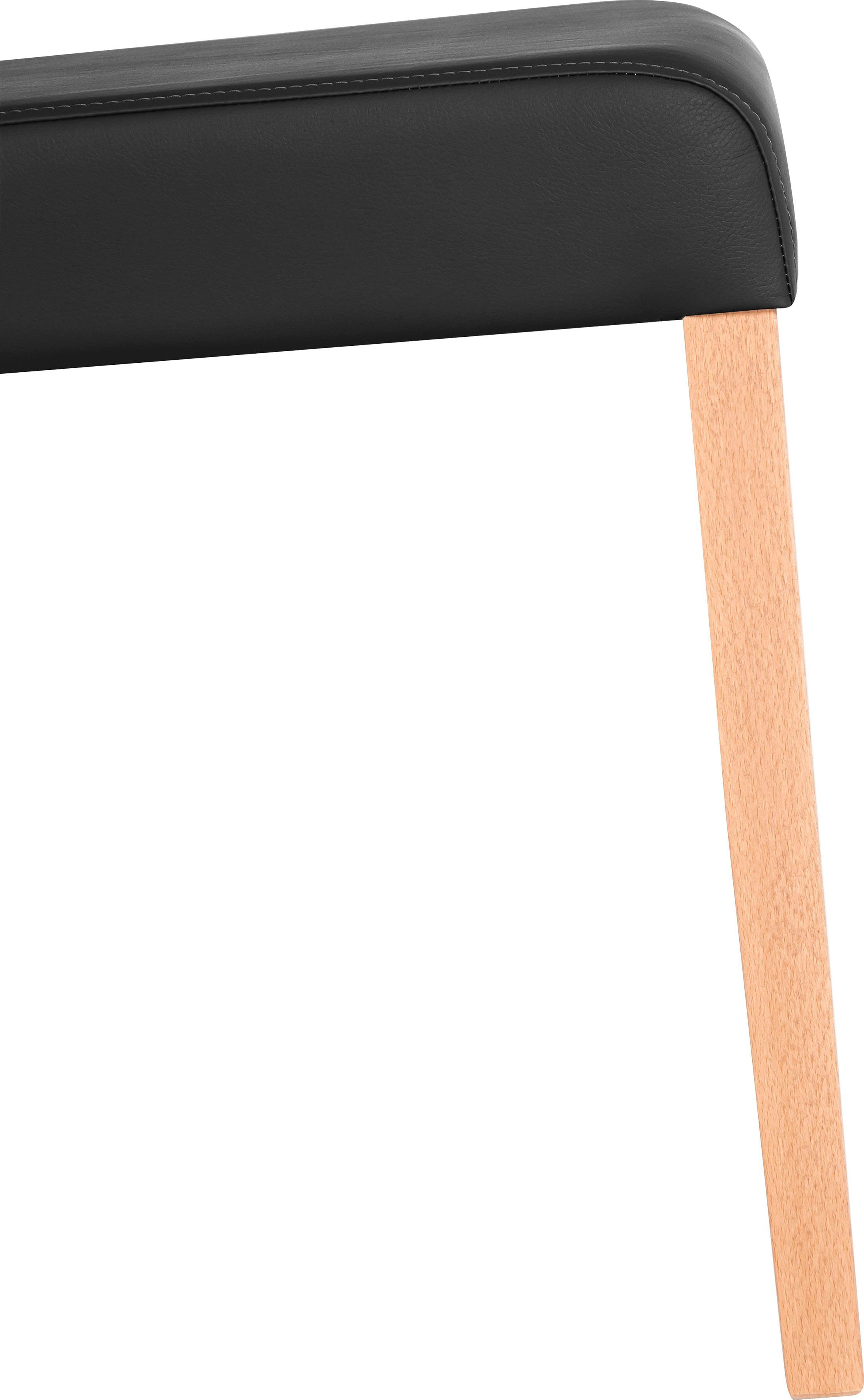Home affaire 4-Fußstuhl Sofi (Set, 2 St), Gestell Buche Massivholz lackiert