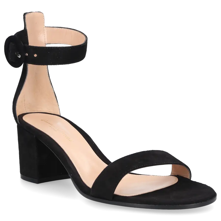 Gianvito Rossi - Sandalen VERSILLA 60 Veloursleder - schwarz