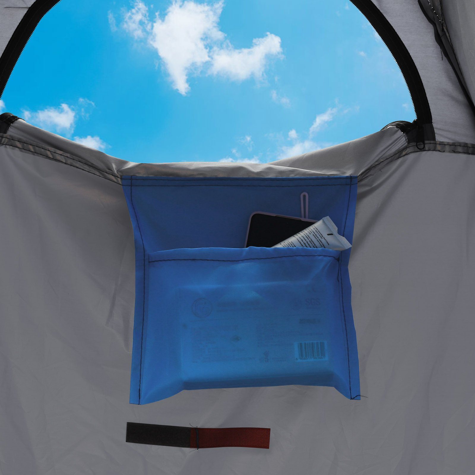 CLIPOP Faltzelt Campingzelt, Personen: 1, 120x120x190cm Duschzelt