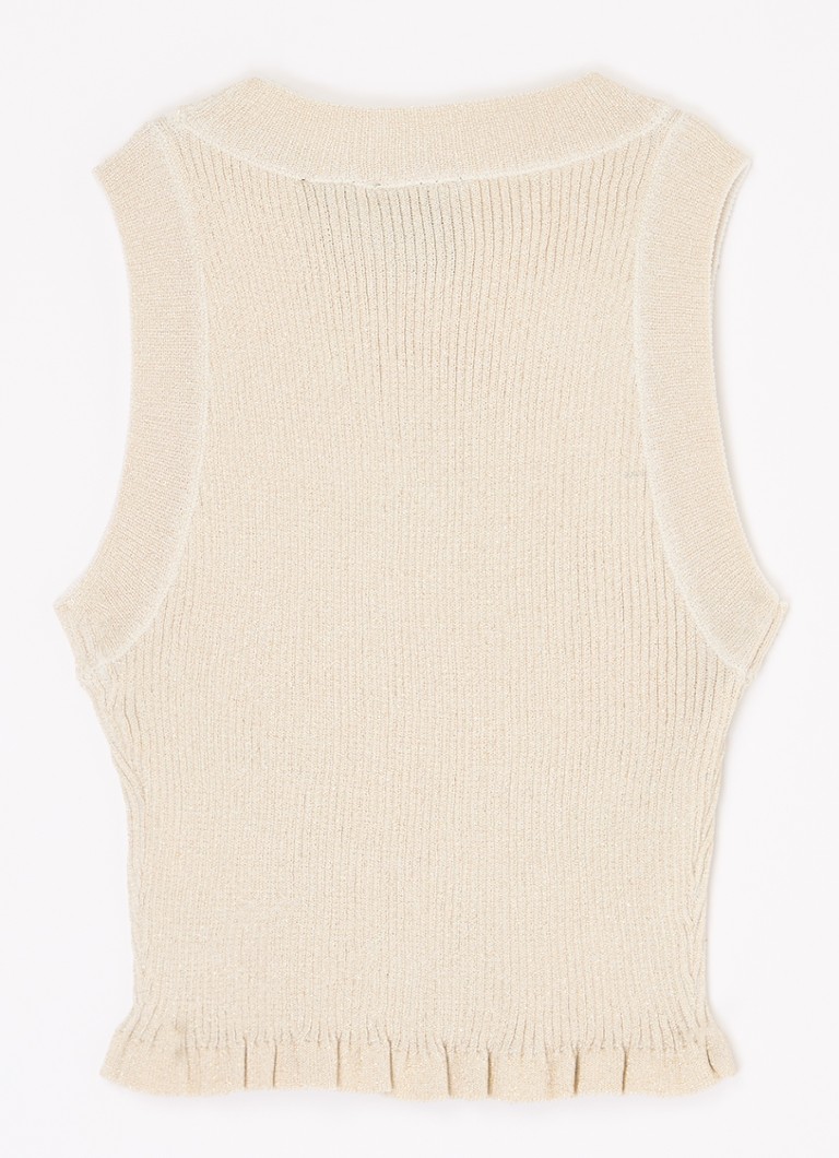 Top scurt NIK&NIK cu lurex și logo