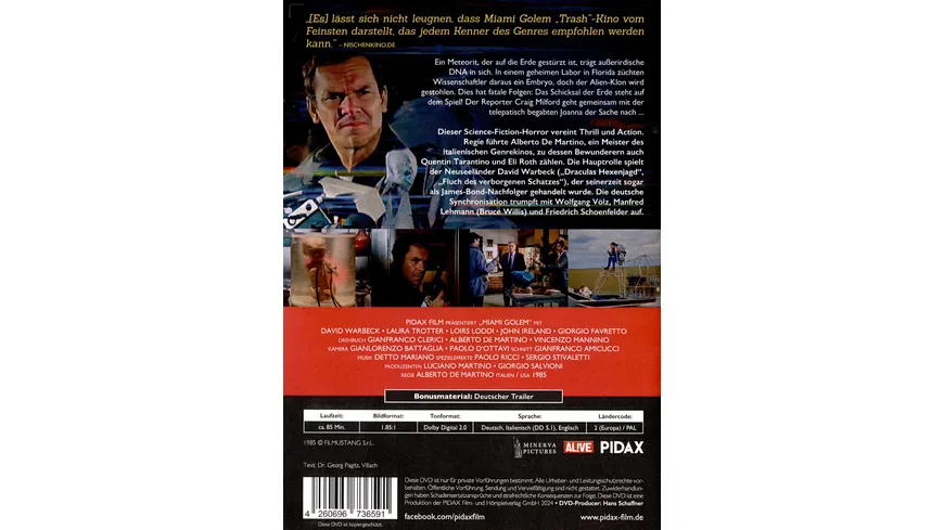 Miami Golem / Actionreicher Sci-Fi-Horror mit David Warbeck (