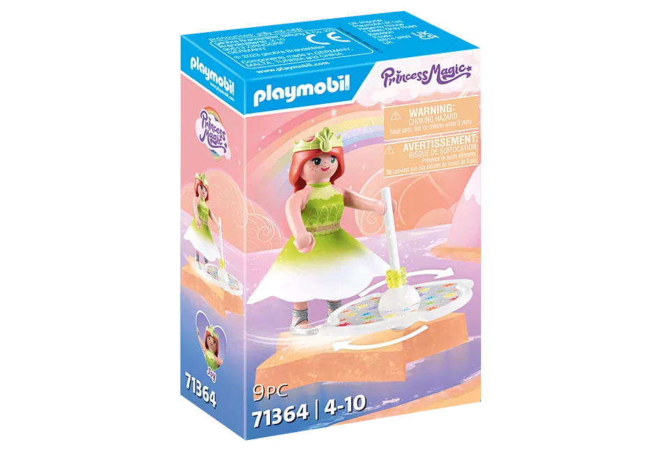 Himmlischer Regenbogenkreisel mit Prinzessin