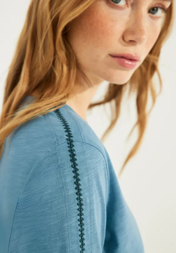 CECIL Stickerei Halbarm Shirt