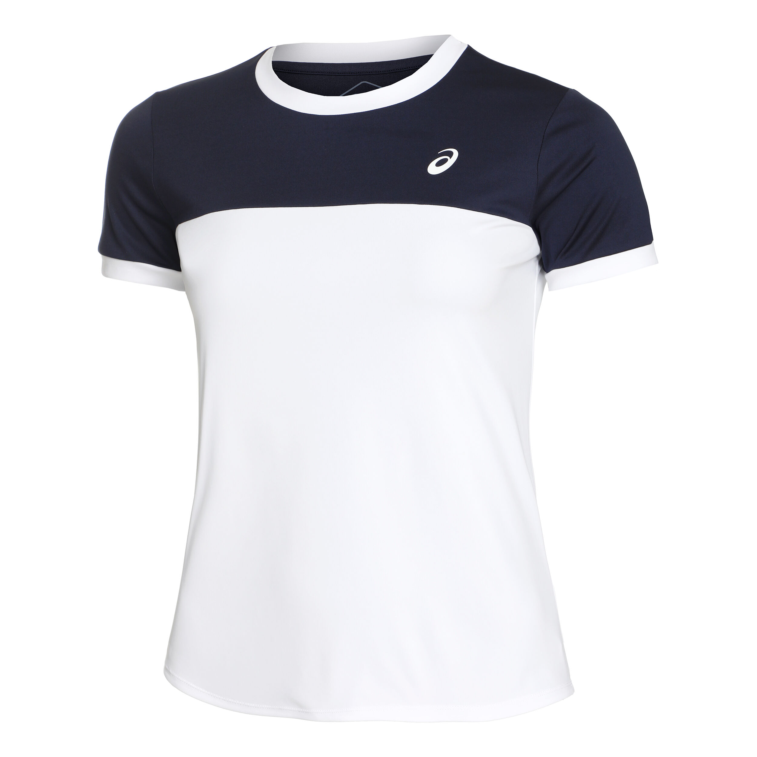 Court T-Shirt Damen - Weiß, Dunkelblau