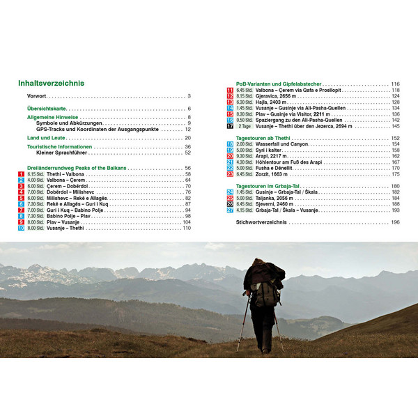PEAKS OF THE BALKANS - Wanderführer