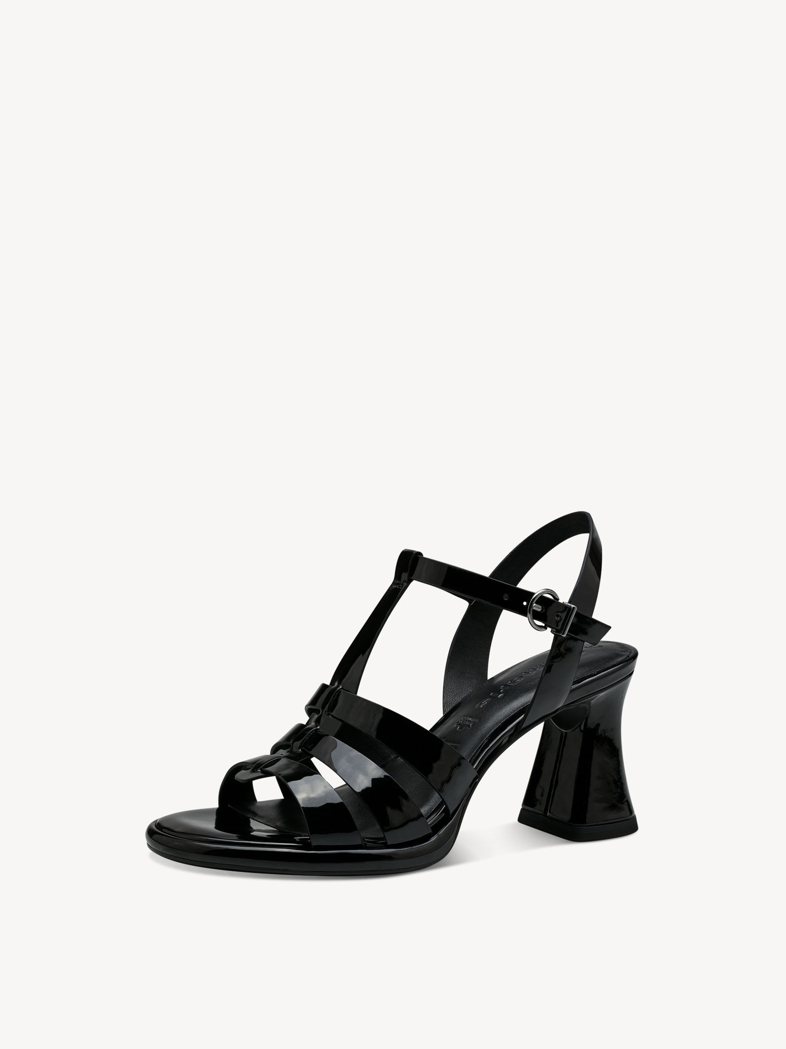 Sandale à talon - noir