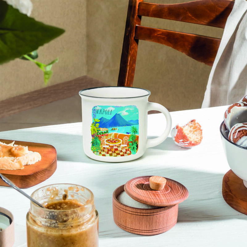 Taza de porcelana - Taza Puccino - Colección Ciudades del Mundo