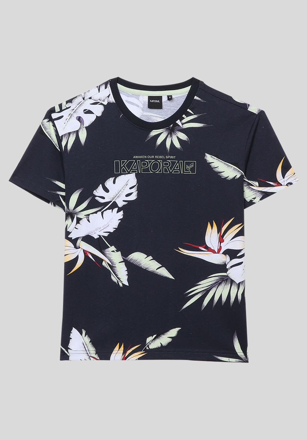 OASIS  T-shirt bleu marine garçon 100% coton