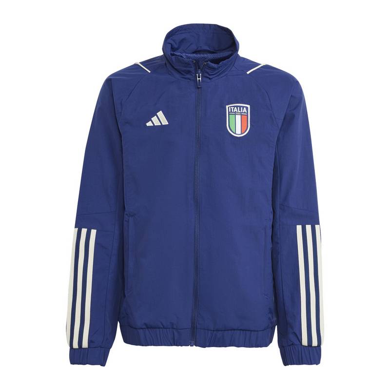 adidas Italien Prematch Jacke 2023 Kids Trainingsjacke Kinder