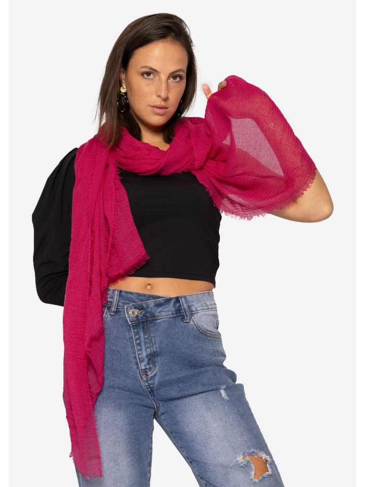 SASSYCLASSY Musselin Schals in Pink günstig kaufen onesize