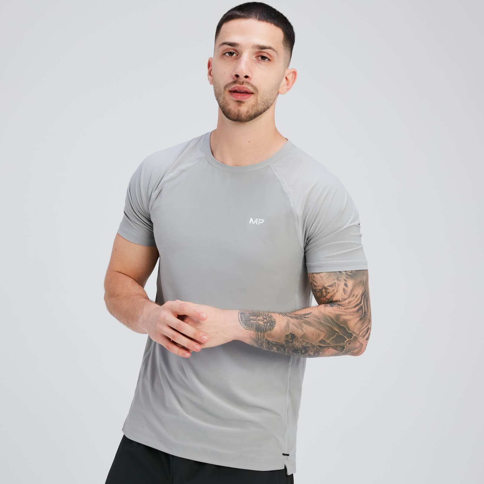 T-shirt à manches courtes MP Tempo pour hommes – Orage chiné