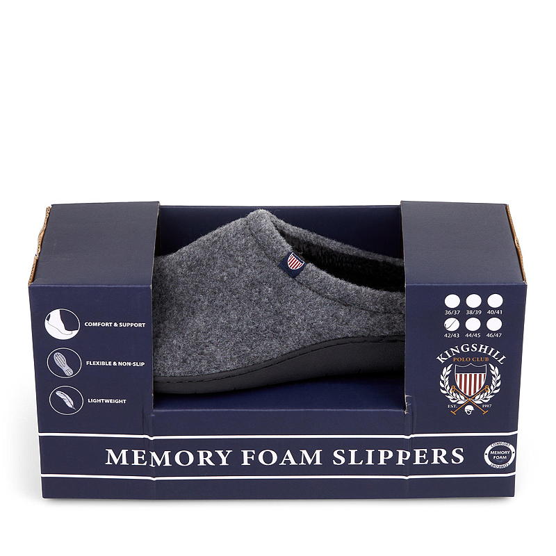 Tøffel str 36/37-46/47 memory foam