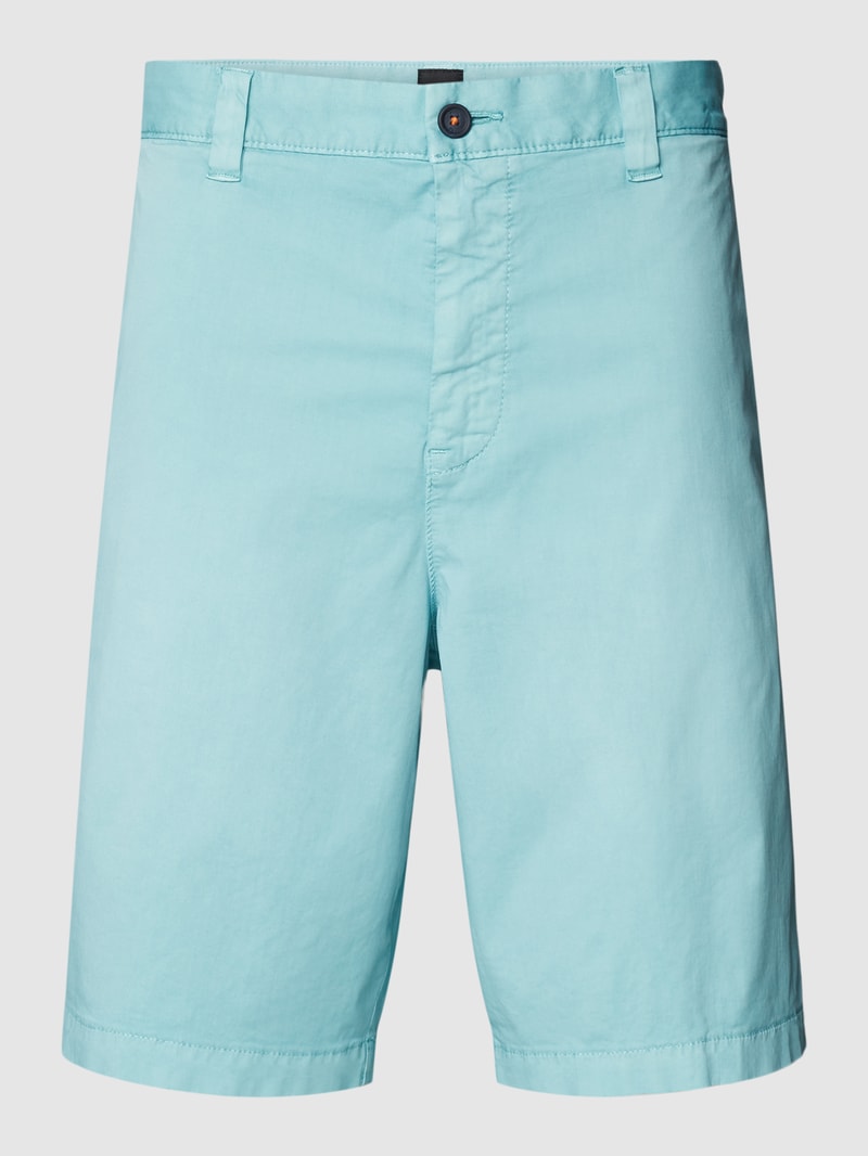 Bermudas mit französischen Eingrifftaschen Modell 'Selian' in mint meliert