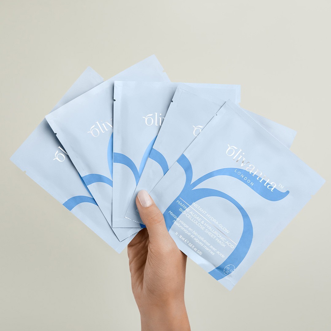 Olivanna Instant Hydra Glow Hyaluronic Acid Sheet Mask Kit
