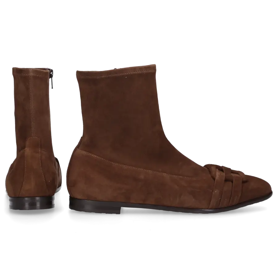 Truman's - Klassische Stiefeletten 9819 Veloursleder - braun