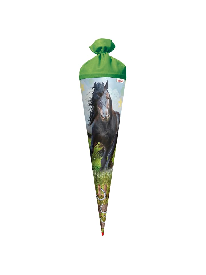 ROTH Schultüte groß Power Horse 70 cm in Grün günstig kaufen onesize