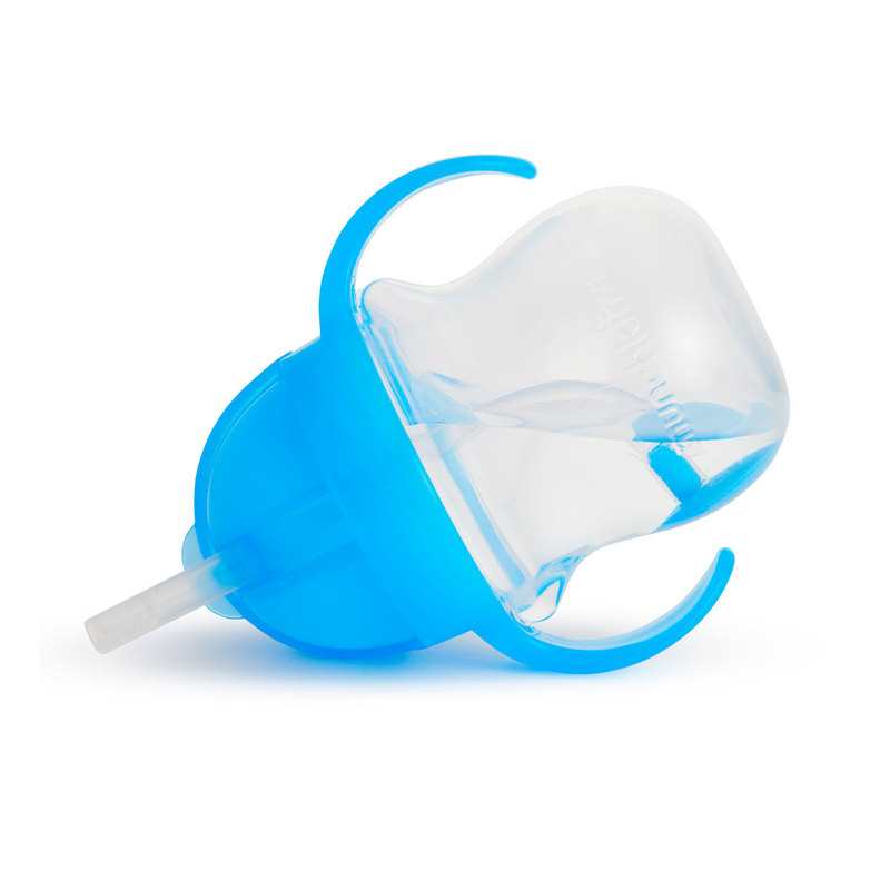 Tasse avec paille renversée 6 mois et + bleu Munchkin