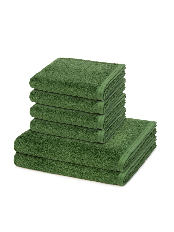 Vossen 4 X Handtuch 2 X Duschtuch im Set Vegan Life in Clover günstig kaufen 6