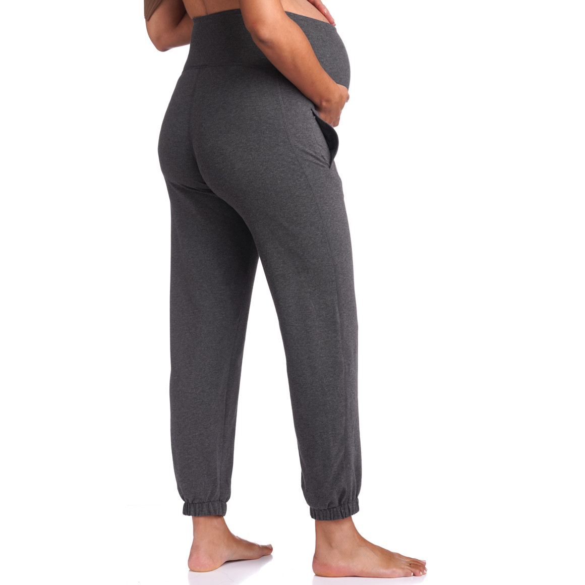 Damen Umstands-Jogginghose mit breitem Bund