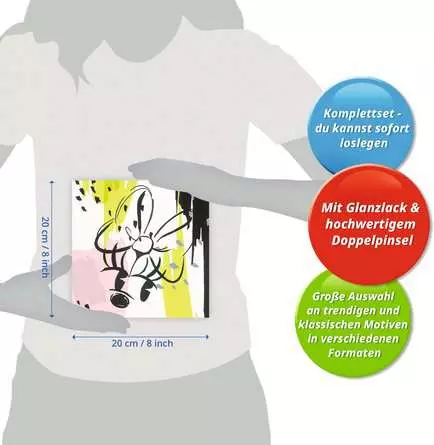 CreArt Moderne Minnie - Malen nach Zahlen für Erwachsene