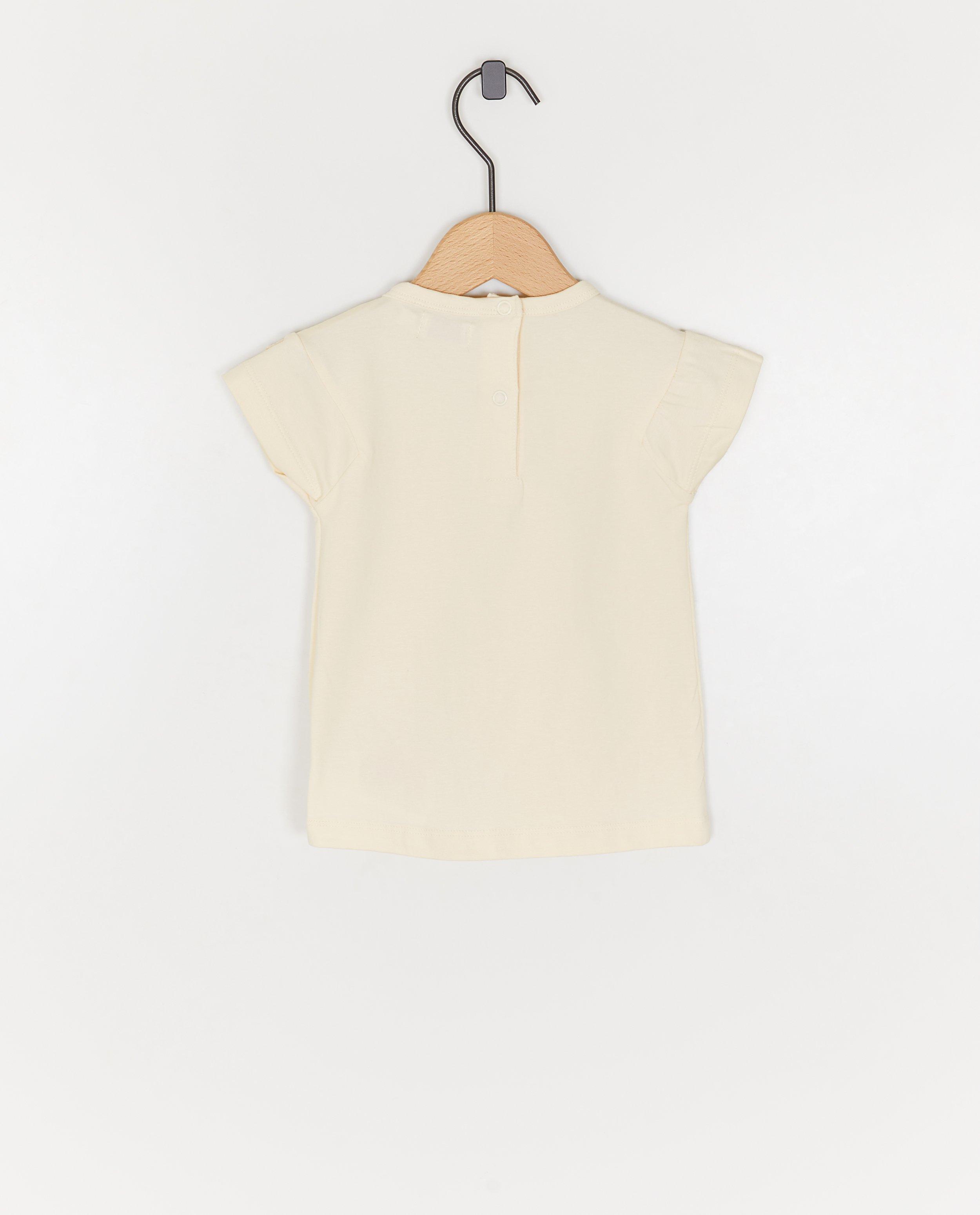 Dirkje t-shirt med broderi anglaise vit