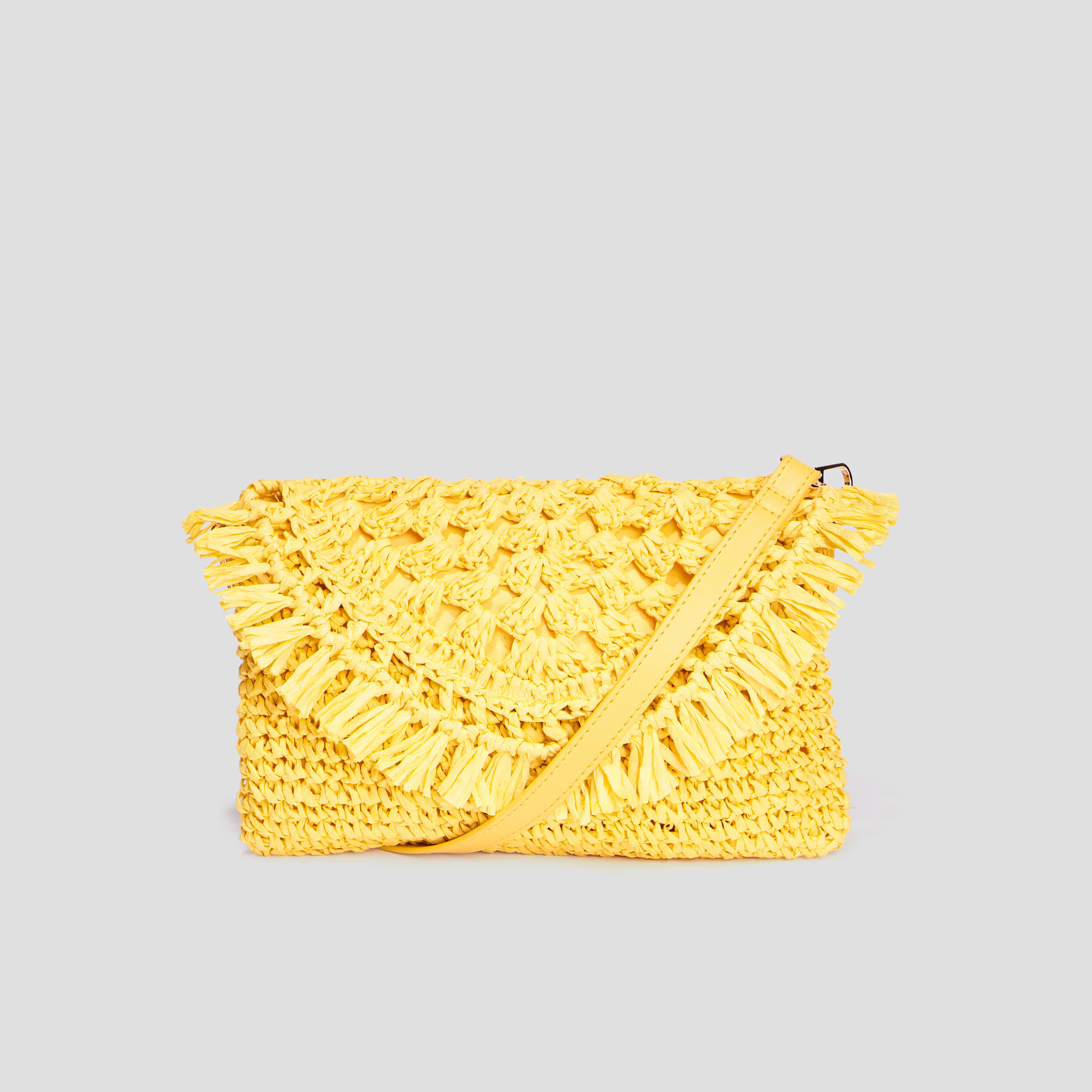 Sac rectangulaire jaune femme | La Halle