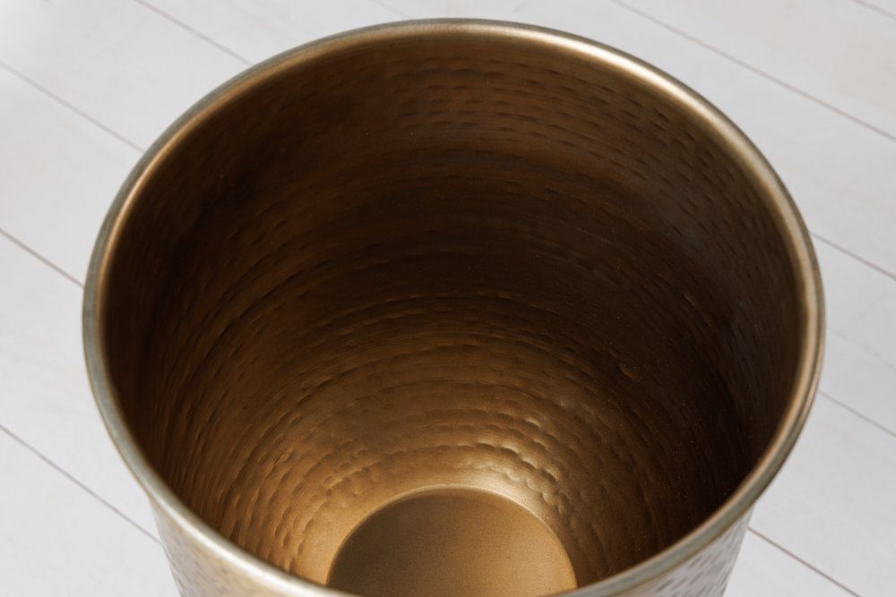riess-ambiente Übertopf UNIT 70/50cm gold / schwarz (Set, 2 St), Wohnzimmer · Vase · für Pflanzen · Metall · mit Gestell · Handarbeit
