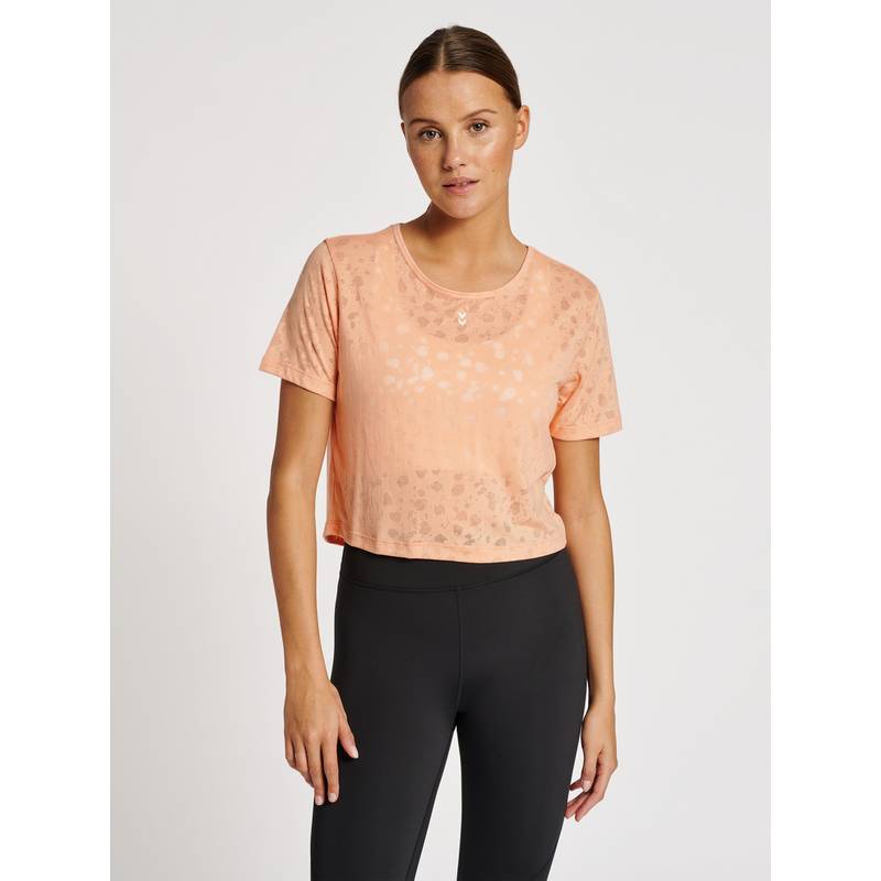hummel hmlMT IRIS BURNOUT CROP T-SHIRT T-Shirt Damen