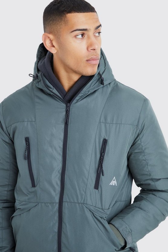Lockere gepolsterte wasserfeste Jacke
