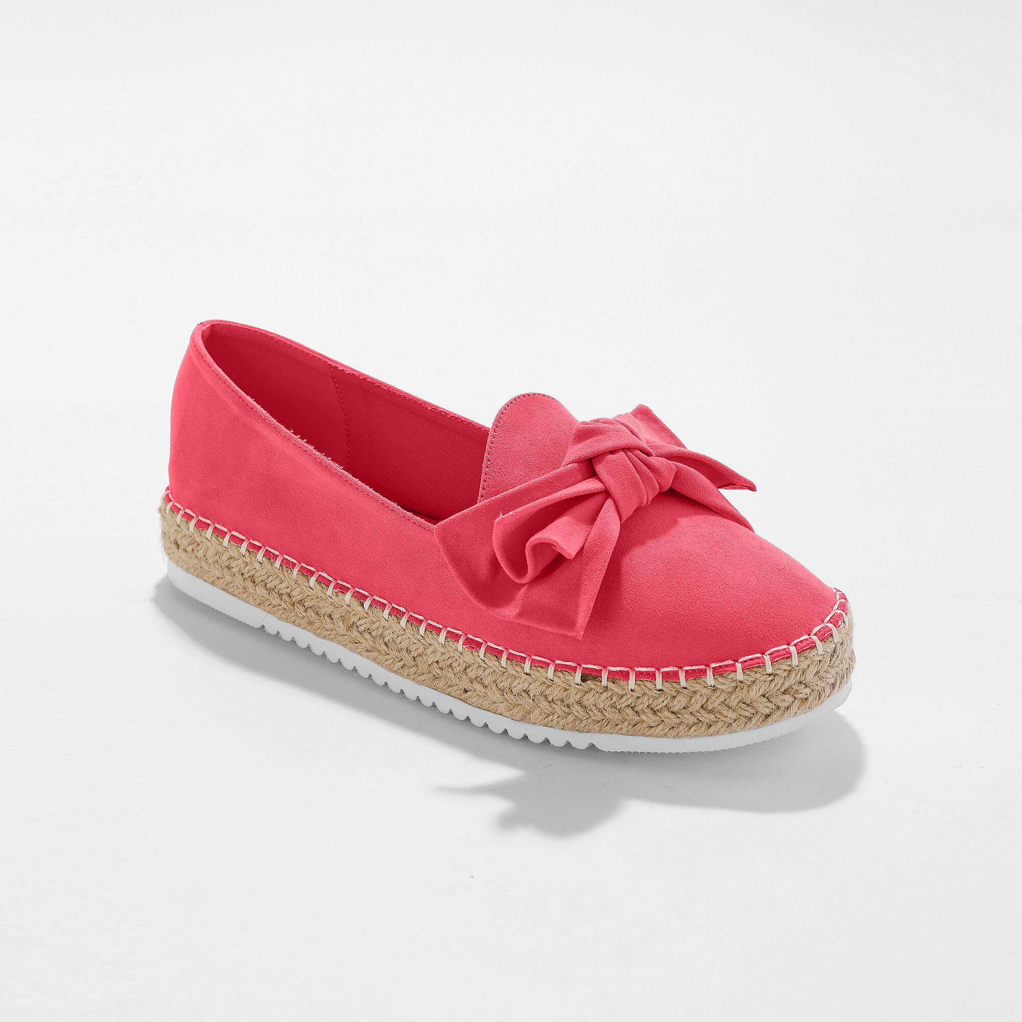 Mocassins espadrilles noeud à semelle corde crantée